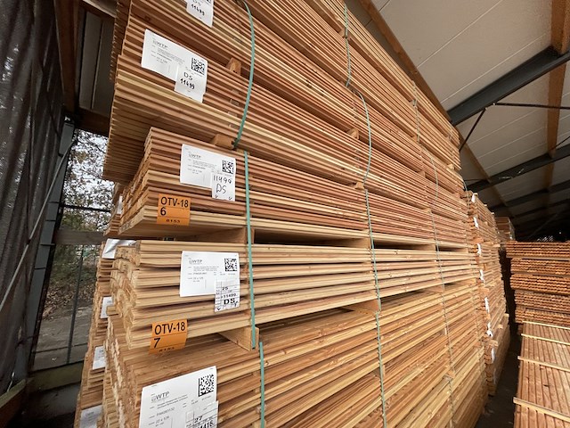 Ca. 84x douglas design- triple- deens profiel, 22x142mm, lengte 400cm - afbeelding 4 van  5