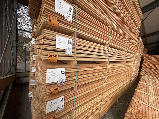 Ca. 84x douglas design- triple- deens profiel, 22x142mm, lengte 400cm - afbeelding 4 van  4