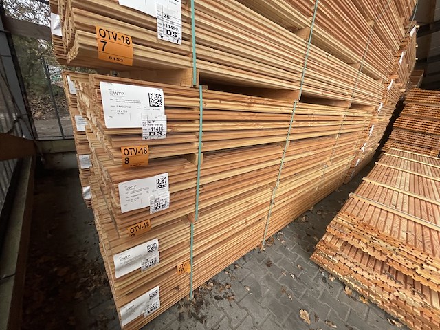 Ca. 84x douglas design- triple- deens profiel, 22x142mm, lengte 400cm - afbeelding 4 van  5