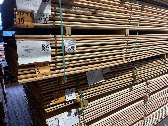 Ca. 84x douglas design- triple- deens profiel, 22x142mm, lengte 500cm - afbeelding 4 van  4