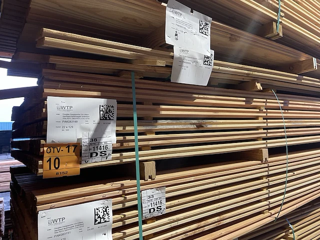 Ca. 84x douglas design- triple- deens profiel, 22x142mm, lengte 500cm - afbeelding 4 van  4