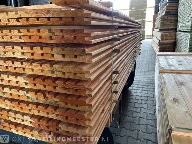 Ca. 84x douglas design (tripple) profiel , 22x140mm, lengte 300cm - afbeelding 2 van  3