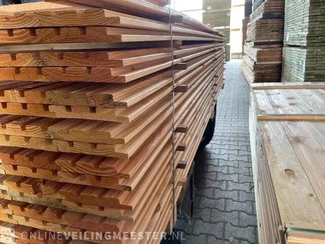 Ca. 84x douglas design (tripple) profiel , 22x140mm, lengte 300cm - afbeelding 2 van  3