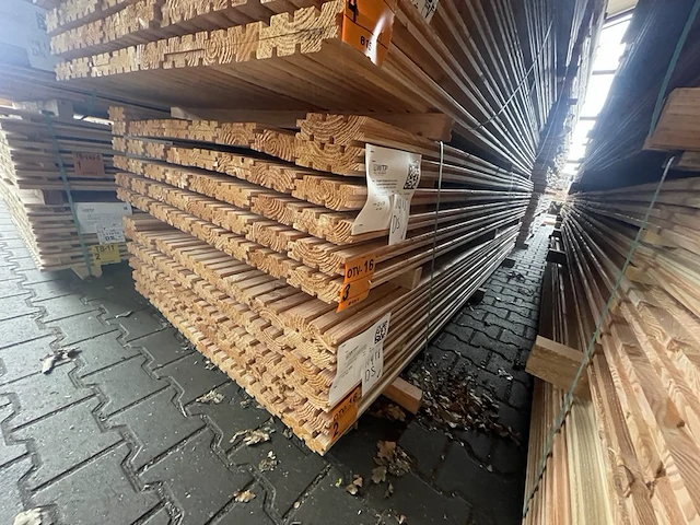 Ca. 84x douglas design/triple/deens profiel, 22x142mm, lengte 300cm - afbeelding 4 van  4