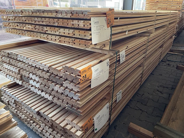 Ca. 84x douglas design/triple/deens profiel, 22x142mm, lengte 400cm - afbeelding 4 van  4