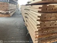 Ca. 84x douglas design/tripple/ deens rabat, 22x140mm, lengte 400cm - afbeelding 2 van  3