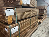 Ca. 84x guyana ipé planken geschaafd, 21x70mm, lengte 215cm - afbeelding 4 van  4