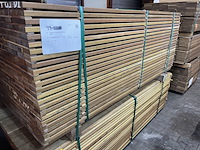 Ca. 84x guyana ipé planken geschaafd, 21x70mm, lengte 215cm - afbeelding 2 van  4