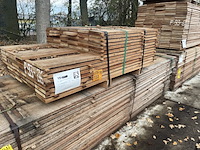 Ca. 84x guyana teak beschoeiingsplanken, 20x150mm, lengte 39/100cm, 45/150cm - afbeelding 4 van  4