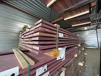 Ca. 84x purple heart planken geschaafd, 21x120mm, lengte 22/335cm, 29/365cm, 25/400cm, 8/430cm - afbeelding 2 van  3