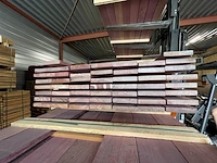 Ca. 84x purple heart planken geschaafd, 21x120mm, lengte 22/335cm, 29/365cm, 25/400cm, 8/430cm - afbeelding 3 van  3