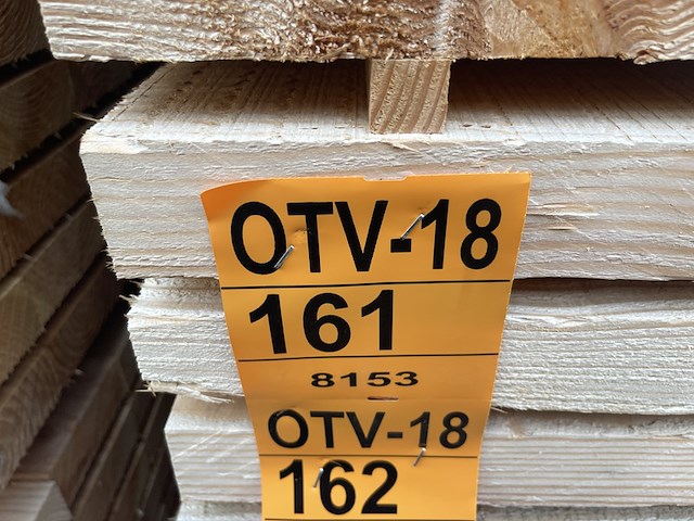 Ca. 85x guyana teak regels geschaafd gevingerlast, 40x60mm, lengte 395cm - afbeelding 5 van  5