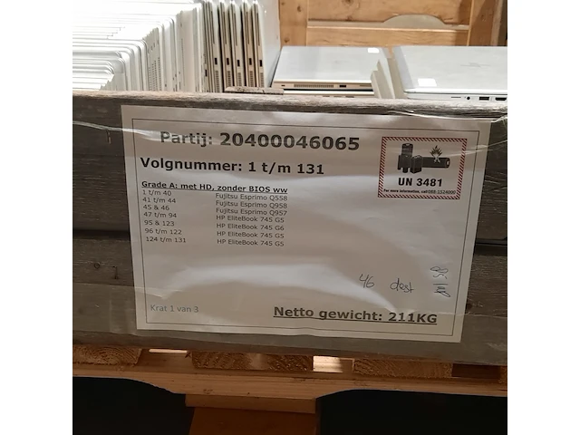 Ca. 85x laptop hp, o.a. elitebook 745 - afbeelding 3 van  11