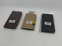 Ca. 85x telefoonhoesje, zwart en bruin - afbeelding 1 van  12
