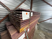 Ca. 87x purple heart planken geschaafd, 21x120mm, lengte 185cm - afbeelding 2 van  3