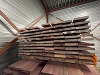 Ca. 87x purple heart planken geschaafd, 21x120mm, lengte 185cm - afbeelding 3 van  3