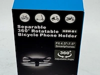 Ca. 87x telefoonhouder voor fiets, hsw-b1, zwart - afbeelding 2 van  6