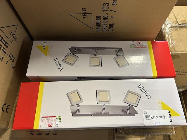 Ca. 88x plafondlamp 3-lichts led geïntegreerd, trio - afbeelding 1 van  4