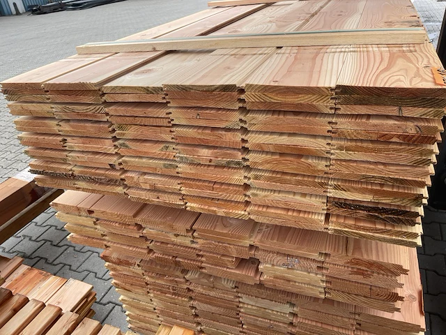 Ca. 89x douglas veer en groef, 18x190mm, lengte 450cm - afbeelding 3 van  3