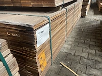 Ca. 89x guyana teak vlonderplanken, 21x145mm, lengte 275cm - afbeelding 4 van  4