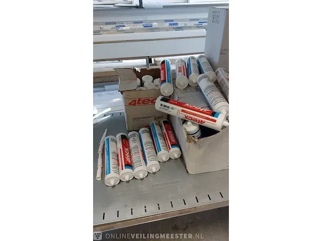 Ca. 8x doos a 12 stuks siliconenkit o.a. 4tecx en bouwcenter, wit - afbeelding 2 van  6