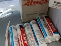 Ca. 8x doos a 12 stuks siliconenkit o.a. 4tecx en bouwcenter, wit - afbeelding 4 van  6