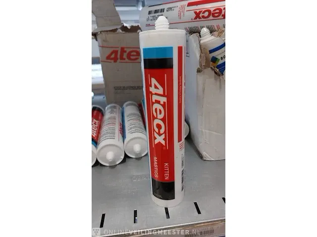 Ca. 8x doos a 12 stuks siliconenkit o.a. 4tecx en bouwcenter, wit - afbeelding 5 van  6