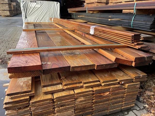 Ca. 8x douglas balken geschaafd, 35x180mm, lengte 300cm - afbeelding 3 van  3