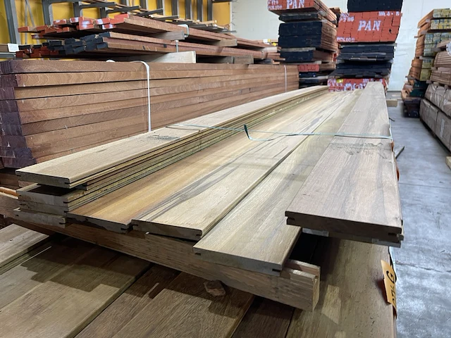 Ca. 8x ipé planken geschaafd, 21x145mm - afbeelding 3 van  3
