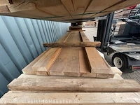 Ca. 8x oregon pine hardhouten planken fijnbezaagd, 50x150mm, lengte 365cm - afbeelding 1 van  4
