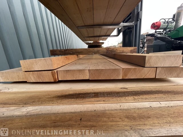 Ca. 8x oregon pine hardhouten planken fijnbezaagd, 50x150mm, lengte 365cm - afbeelding 3 van  4