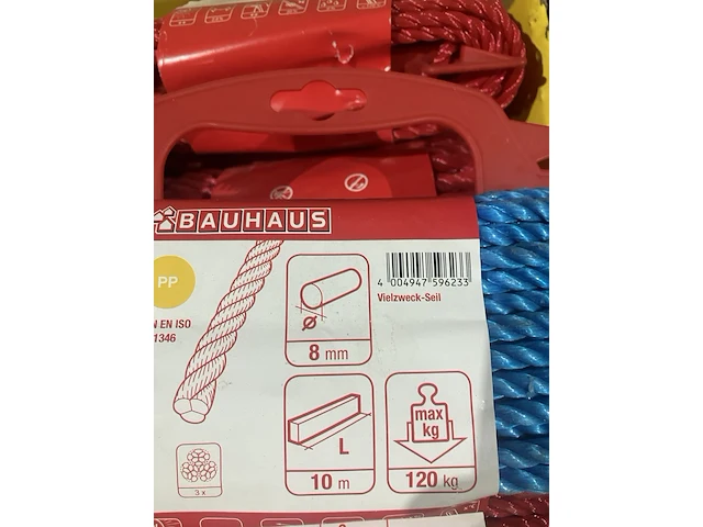 Ca. 90x bundels touw, bauhaus, verschillende soorten, verschillende kleuren - afbeelding 3 van  9