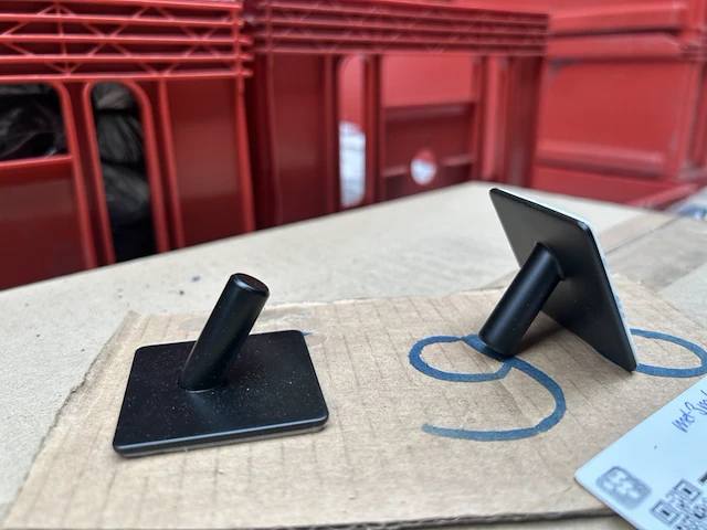 Ca. 90x handdoekhaakjes 2 stuks, zwart - afbeelding 4 van  4