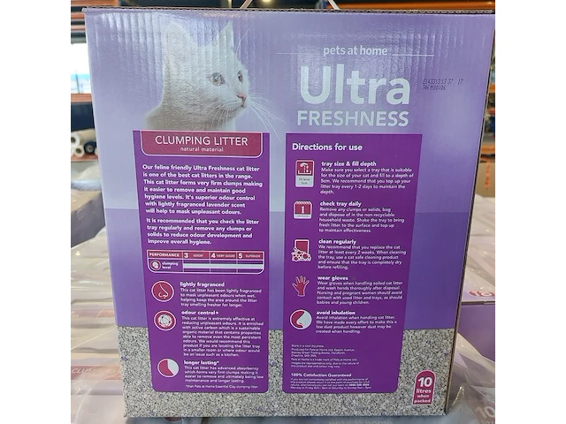 Ca. 90x kattenbakvulling, pets at home, ultra freshness 10 l - afbeelding 3 van  3