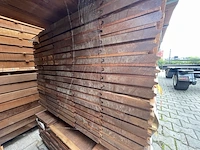 Ca. 90x massaranduba damwand- / paardenbox profiel, 28x200mm, lengte 250cm - afbeelding 3 van  3