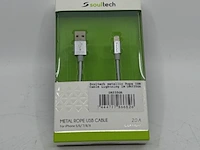 Ca. 90x usb laadsnoer iphone soultech, dk035gr - afbeelding 1 van  4
