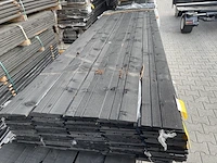 Ca. 90x zweeds rabat zwart gecoat, 16x195mm, lengte 300cm - afbeelding 3 van  3