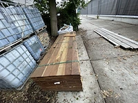 Ca. 91x guyana ipé planken geschaafd, 16x140mm, lengte 300cm - afbeelding 1 van  3