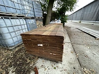 Ca. 91x guyana ipé planken geschaafd, 16x140mm, lengte 300cm - afbeelding 3 van  3