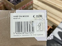 Ca. 92x wood prints - afbeelding 4 van  5