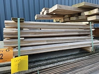 Ca. 94x mahonie weldorpels, 34x55mm, lengte 90cm - afbeelding 2 van  3