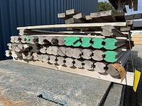 Ca. 94x mahonie weldorpels, 34x55mm, lengte 90cm - afbeelding 3 van  3