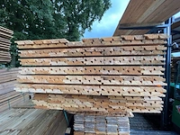 Ca. 95x douglas dubbele rhombus profiel, 25x140mm, lengte 500cm - afbeelding 3 van  3