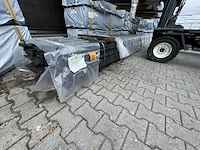 Ca. 95x douglas wisselsponning/ halfhoutsrabat zwart gecoat, 18x190mm, lengte 500cm - afbeelding 2 van  3
