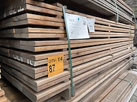 Ca. 95x guyana ipé planken geschaafd, 21x145mm, lengte 185cm - afbeelding 4 van  4