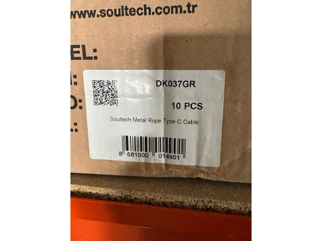 Ca. 95x laadsnoer usb-c soultech, dk037gr - afbeelding 3 van  4