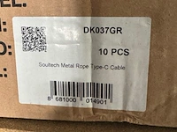 Ca. 95x laadsnoer usb-c soultech, dk037gr - afbeelding 3 van  4