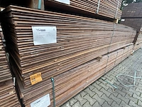 Ca. 95x massaranduba damwand-/paardenbox profiel, 28x200mm, lengte 500cm - afbeelding 4 van  4