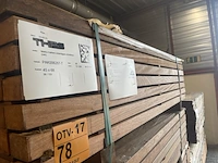 Ca. 98x angelim pedra regels , 45x68mm, lengte 155cm - afbeelding 2 van  3