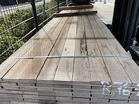 Ca. 99x guyana teak beschoeiingsplanken, 20x100mm, lengte 400cm - afbeelding 1 van  3